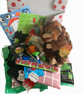 Curated Folkmanis® Puppet Gift Box | Monkey Wristlet | Christmas Gift Box for Kids (Ages 3+): Holiday Surprise Set