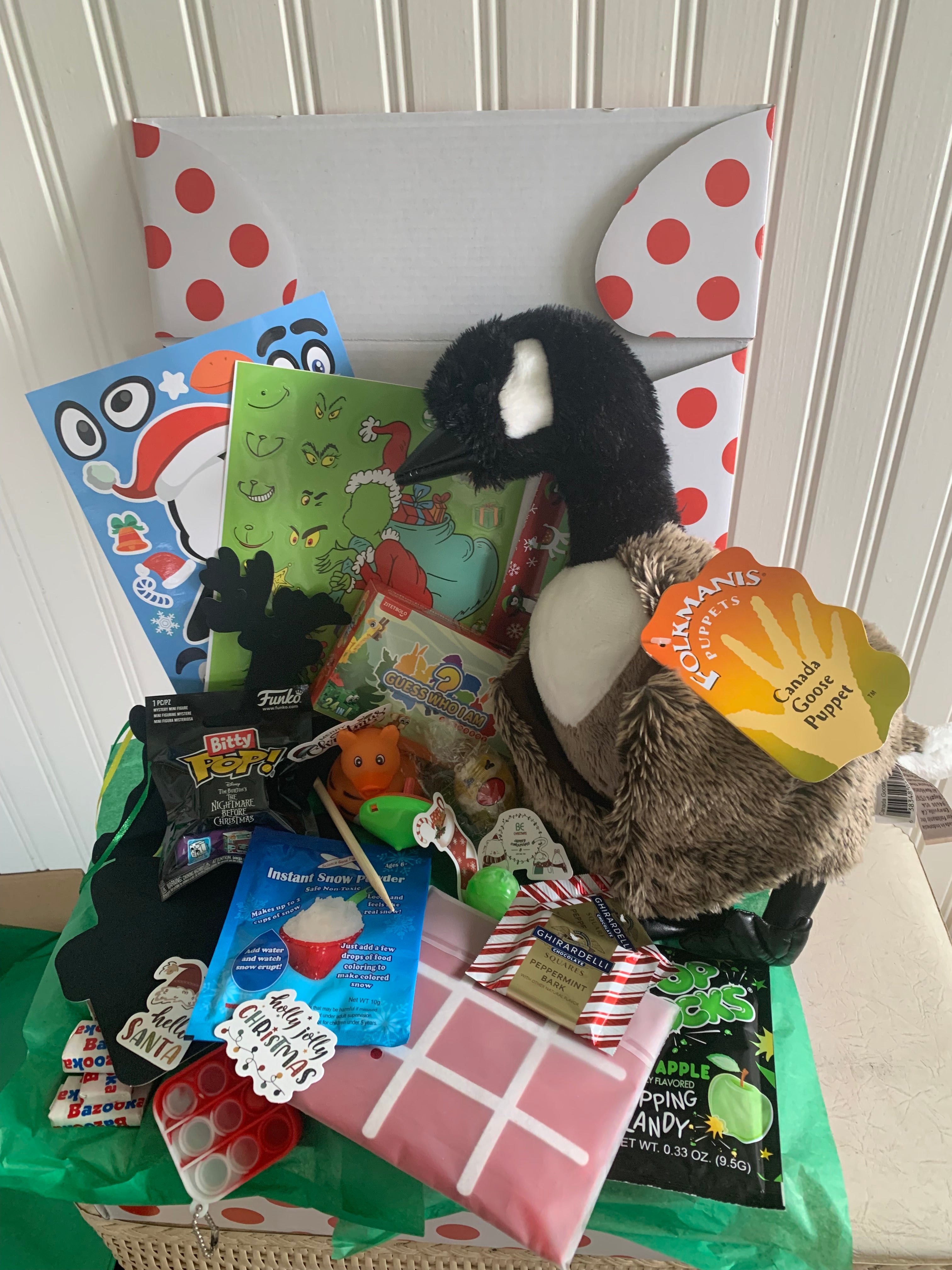 Curated Folkmanis® Puppet Gift Box | Canada Goose | Christmas Gift Box for Kids (Ages 3+): Holiday Surprise Set (Copy)