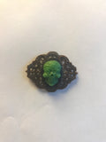 Magnet | Cameo Filigree | Sugar Skull - Green
